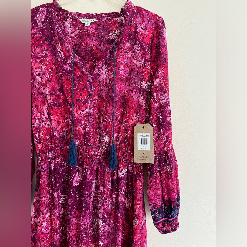 Frye and Co. Long Sleeve Midi Dress size XS - Picture 4 of 7